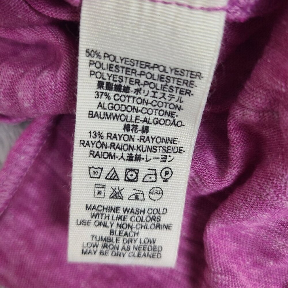 We the‎ Free Sundance Slouchy T-Shirt Azalea Pink Distressed V-Neck, Size M - Picture 4 of 6
